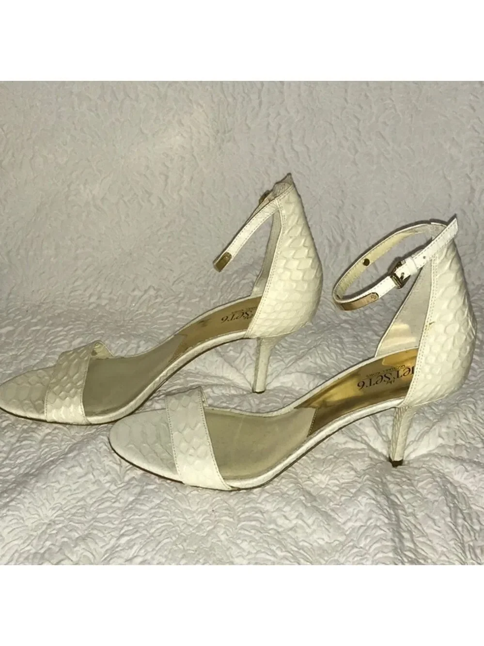 Michael Kors Jet Set 6 Leather Sandal Heels NWOT